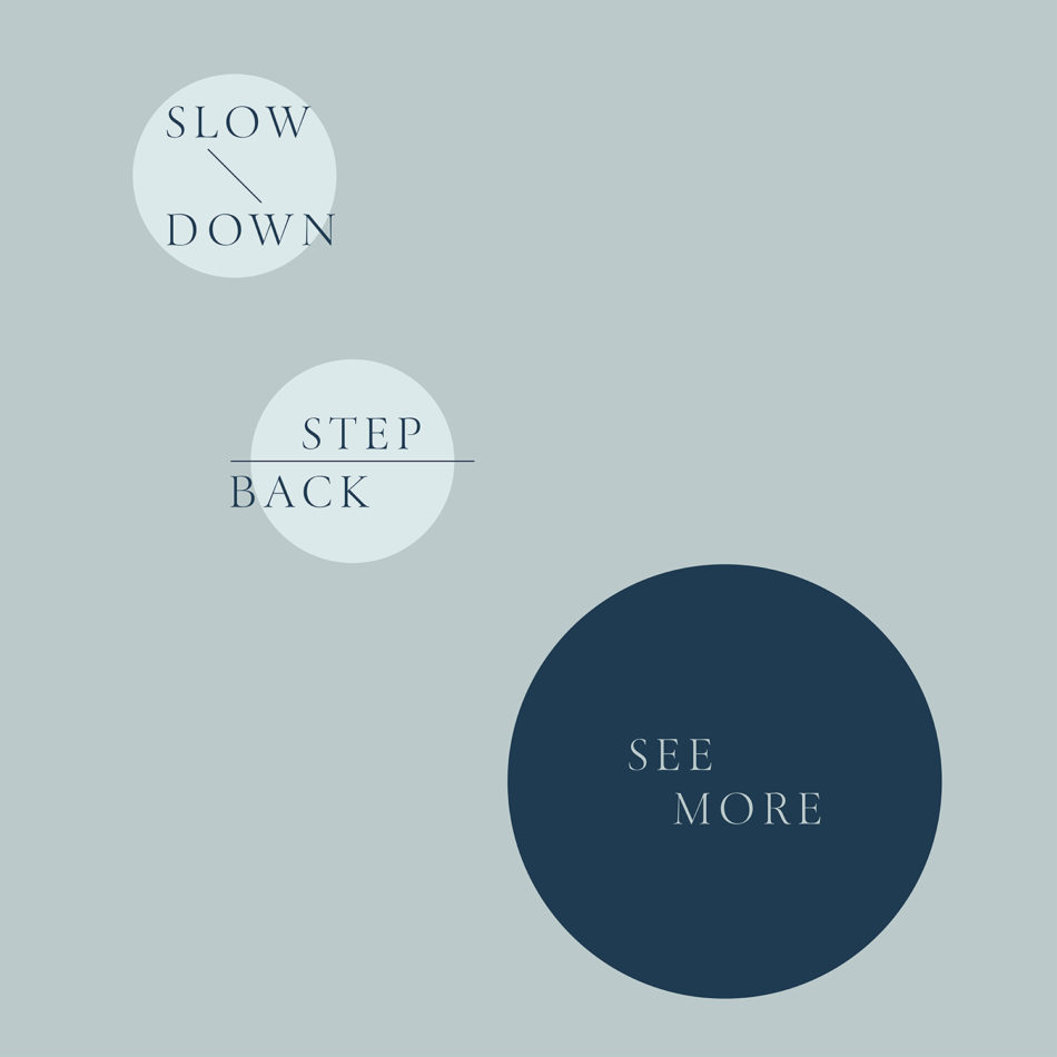 Slow Down, Step Back, See More